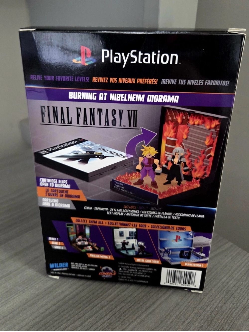 Console Heroes Final Fantasy VII Burning At Nibelheim FF7 Diorama Playstation 1